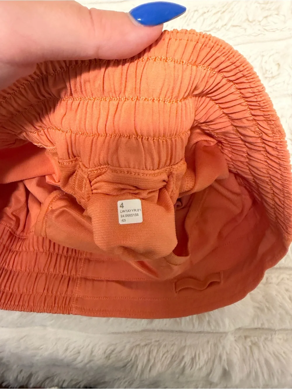 lululemon athletica Bright Orange Women's Athletic Shorts